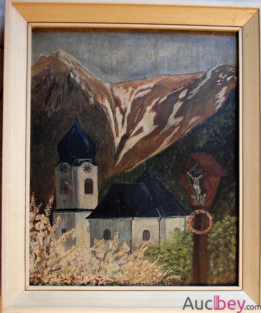 Church under the mountains
